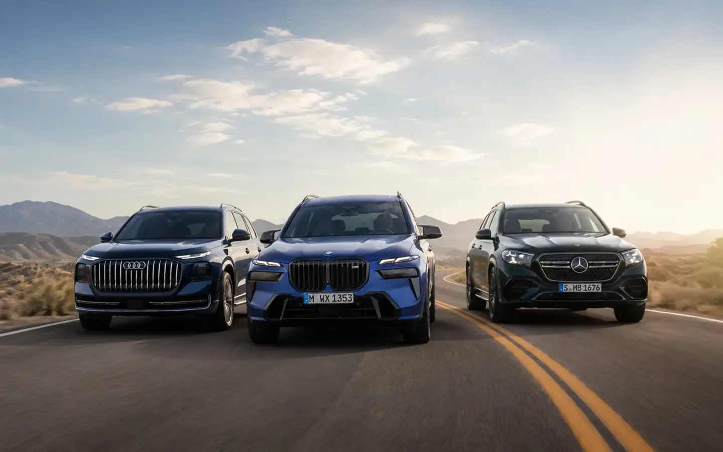 Audi Q9, Mercedes-Benz GLS и BMW X7